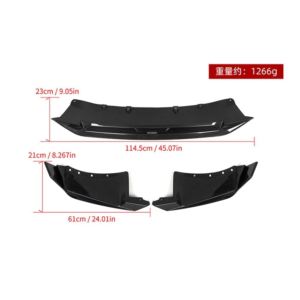 SOOQOO BMW X5 G05 LCI Carbon Fiber Front Lip.