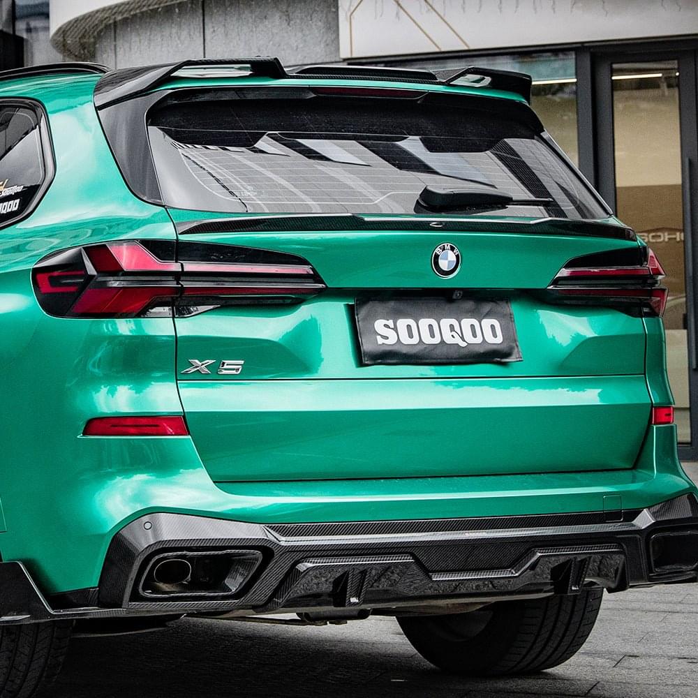 SOOQOO BMW X5 G05 SQ Style Carbon Fiber Diffuser.