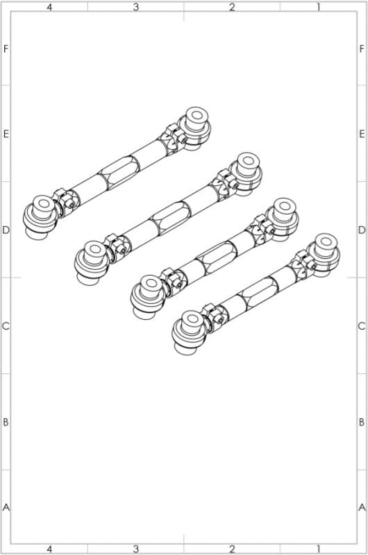 SPL Parts 06-13 BMW 3 Series/1 Series (E9X/E8X) Rear Upper Arm Links.