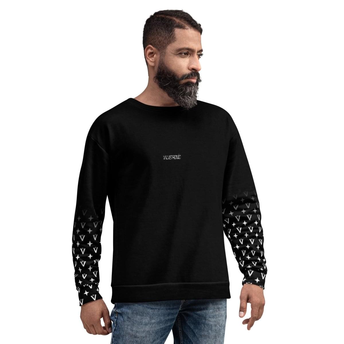 Unisex All-Over Print Cotton-Feel Brushed Fleece Sweatshirt.