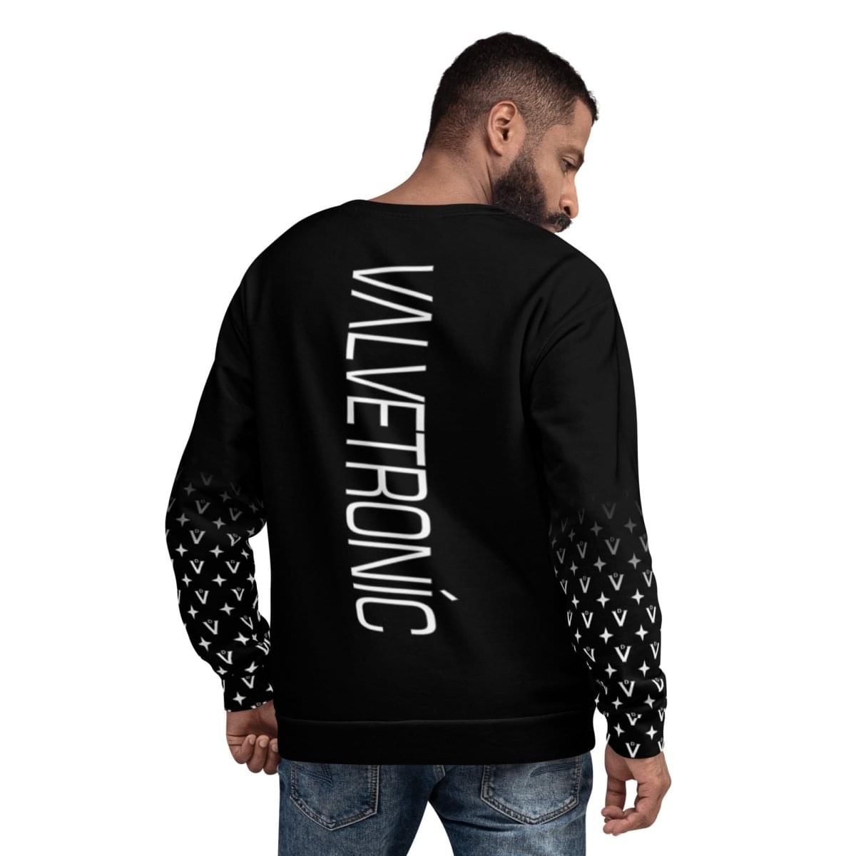 Unisex All-Over Print Cotton-Feel Brushed Fleece Sweatshirt.