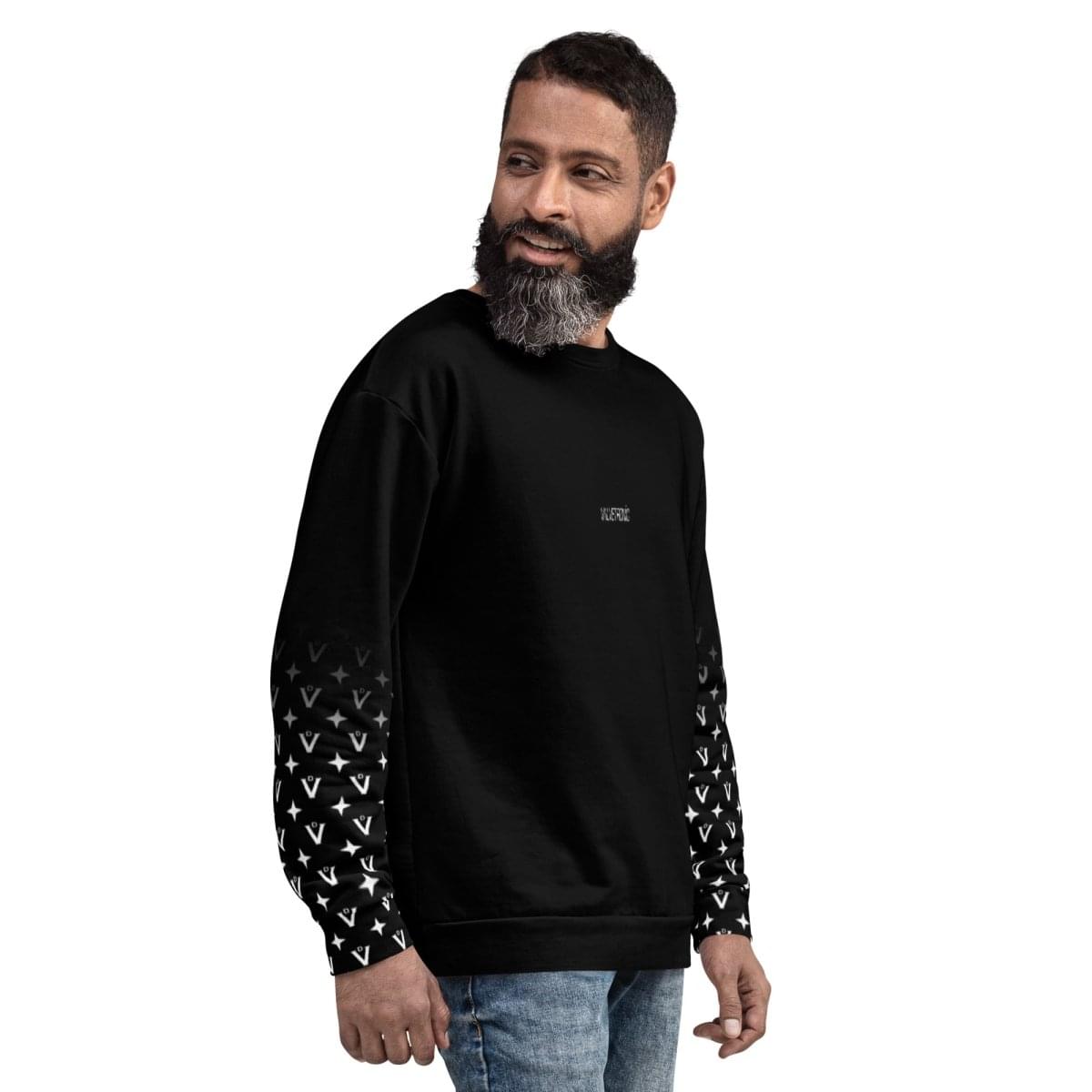 Unisex All-Over Print Cotton-Feel Brushed Fleece Sweatshirt.