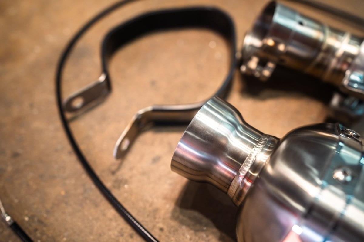 Valvetronic Motorcycle Valved Muffler.