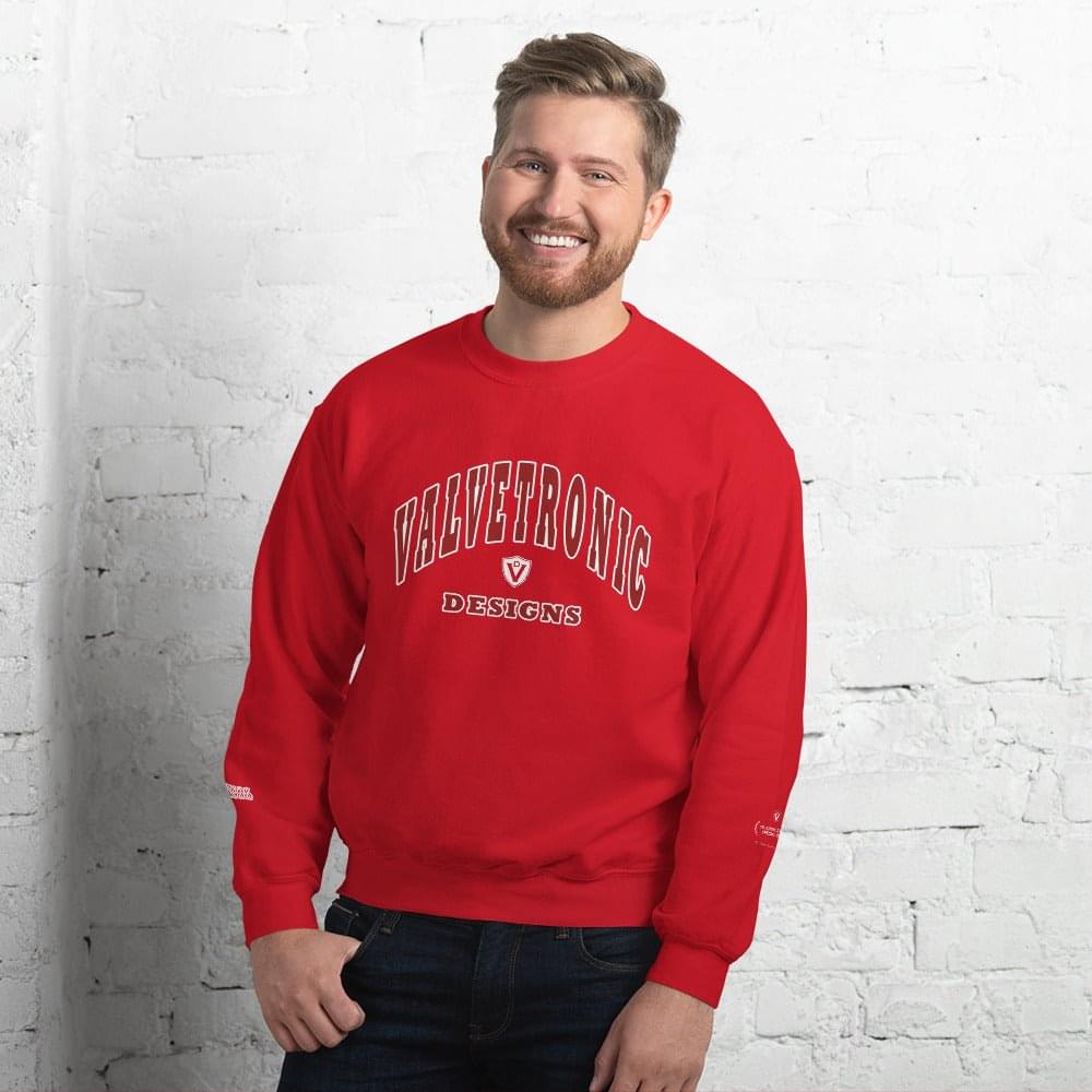 Valvetronic Varsity style sweatshirt.
