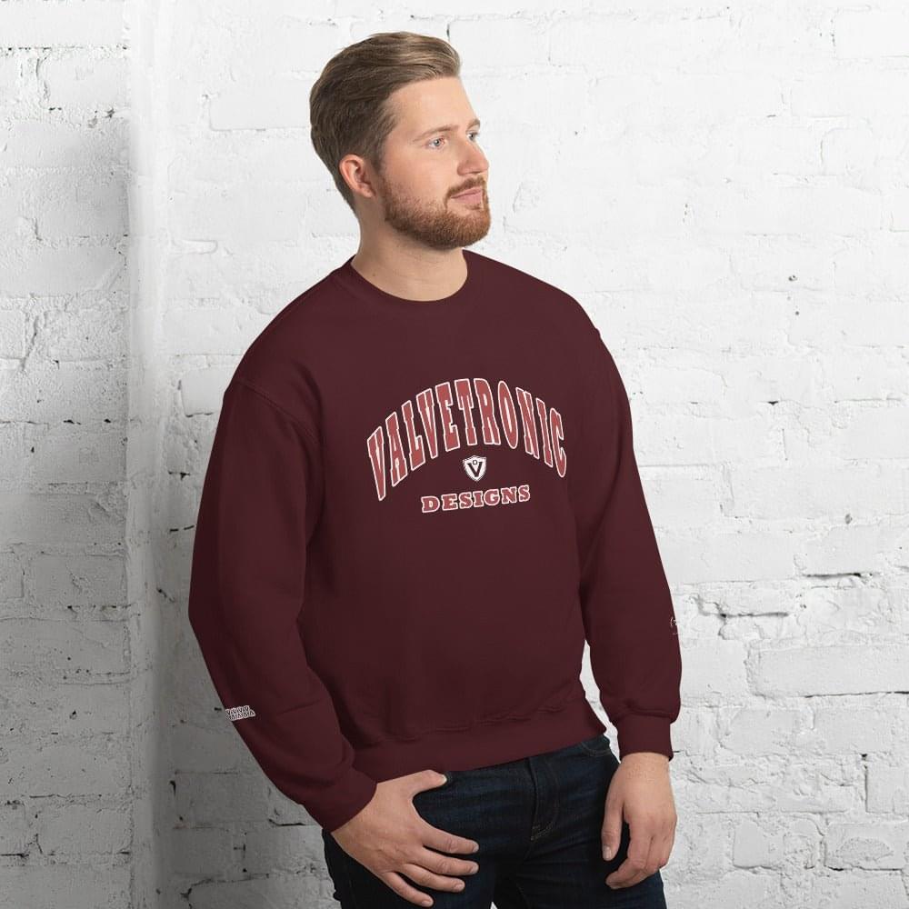 Valvetronic Varsity style sweatshirt.