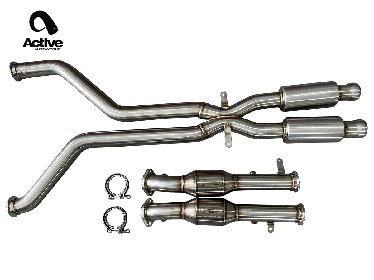 Active Autowerke E9X M3 Signature X-Pipe with Active AFlow Super High Flow Cats