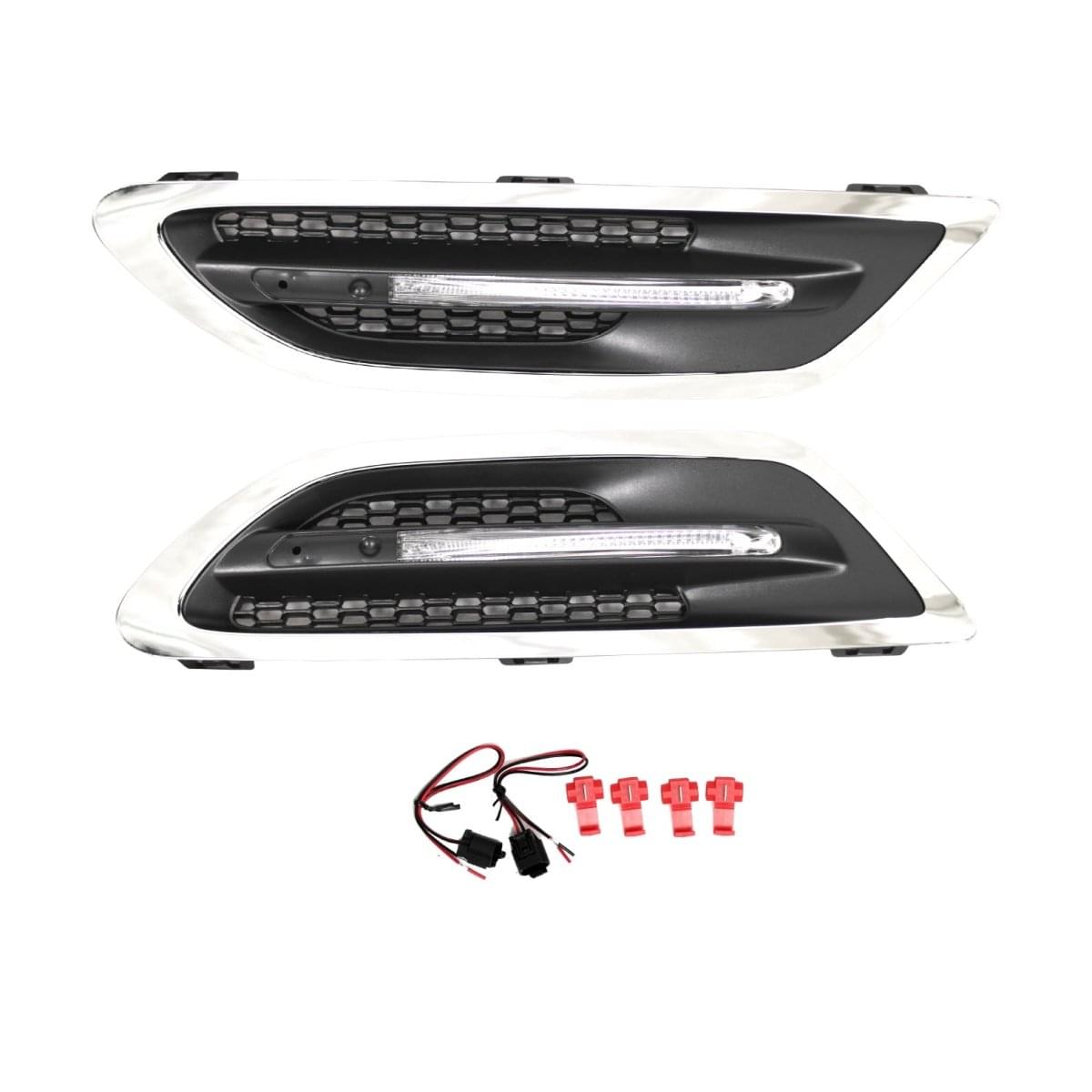 2011-2016 BMW 5 Series F10 M5 Look Fender with LED Side Vent.