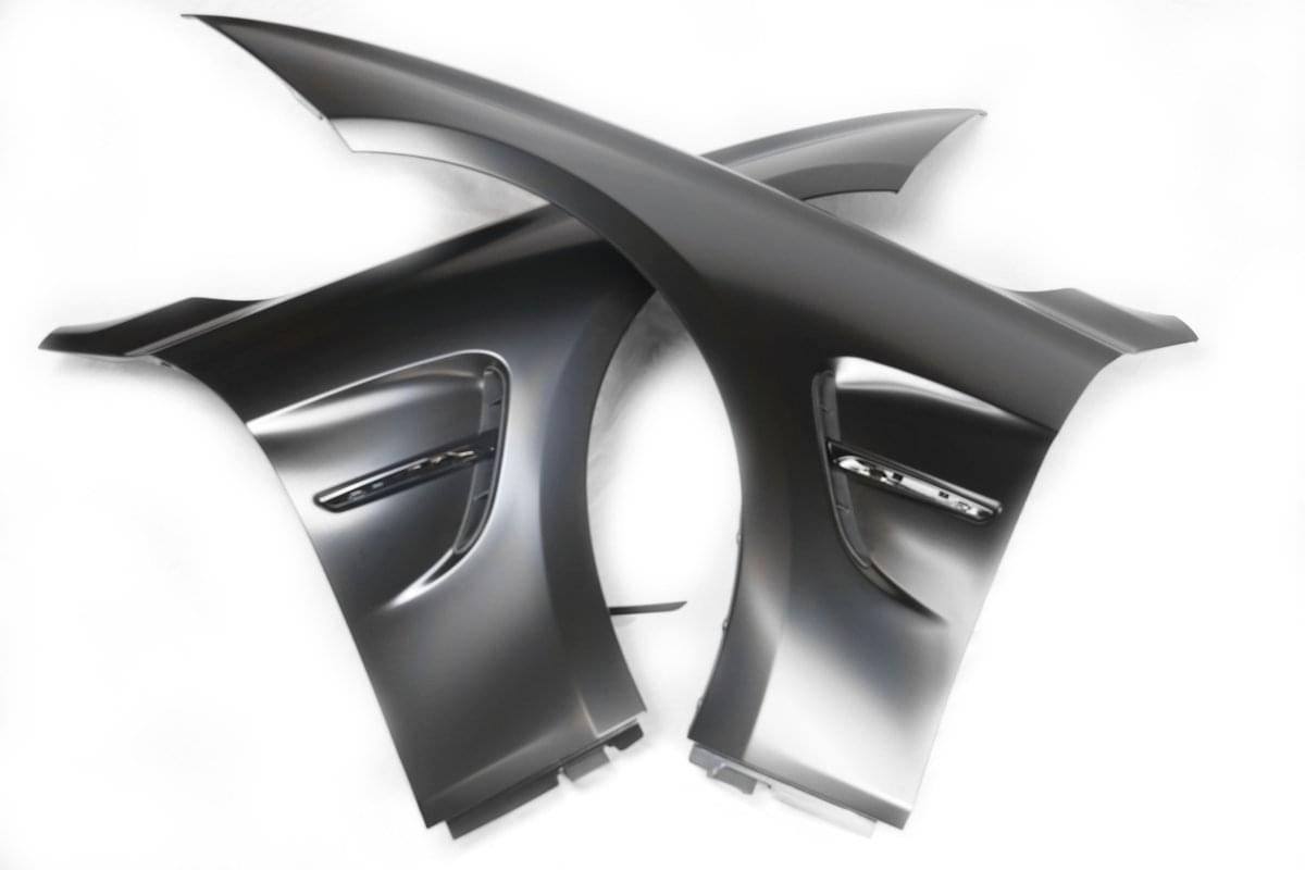2012-2015 BMW F30 M3 Style Steel Fenders w/ Side Vent.