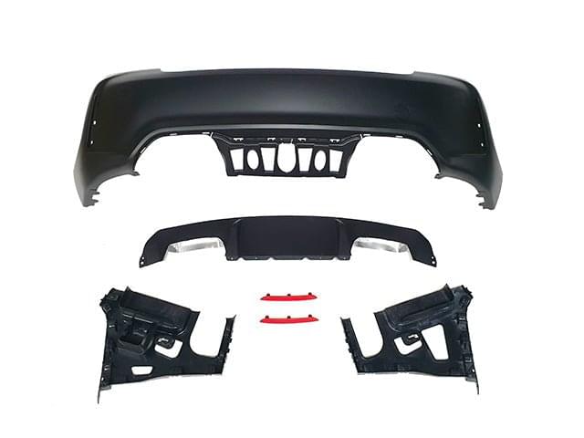 2014-2018 BMW F22/F23 M2 Style Rear Bumper w/o PDC Holes.