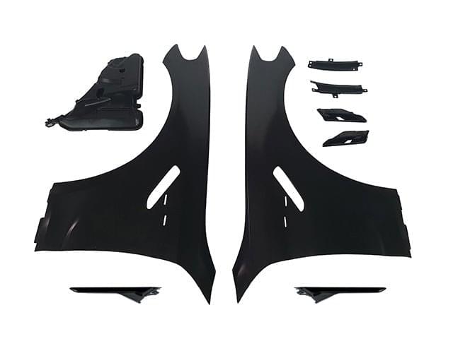 2017-2022 BMW G30/G31 M5 Style Steel Fenders W/ Black Side Vent W/ Water Tank.