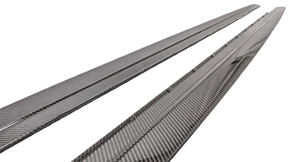 2017-2023 BMW 5 Series G30 Performance Inspired Carbon Fiber Side Skirt Extensions (Pair).