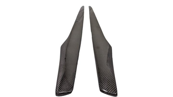 2019+ BMW G20 3 Series V-Style Carbon Fiber Side Skirt Extensions.
