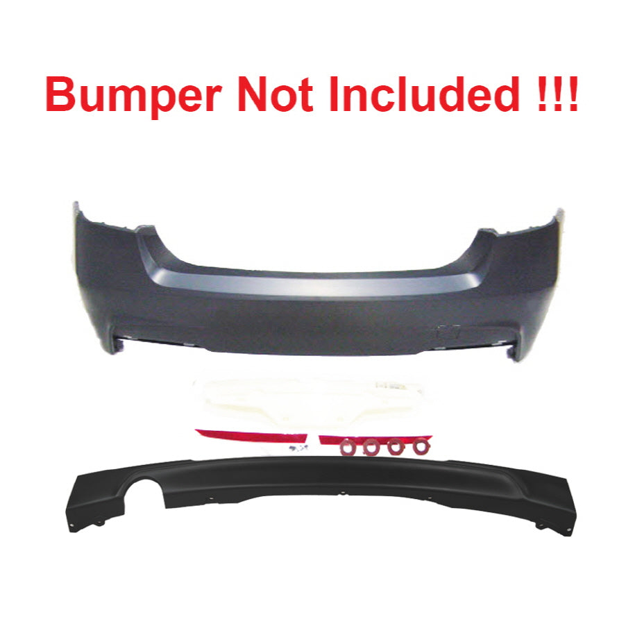 2012-2018 BMW F30 F31 M-Tech Style Diffuser Only - COLORADO N5X