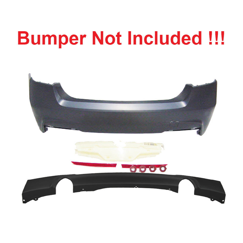 2012-2018 BMW F30 F31 M-Tech Style Diffuser Only - COLORADO N5X