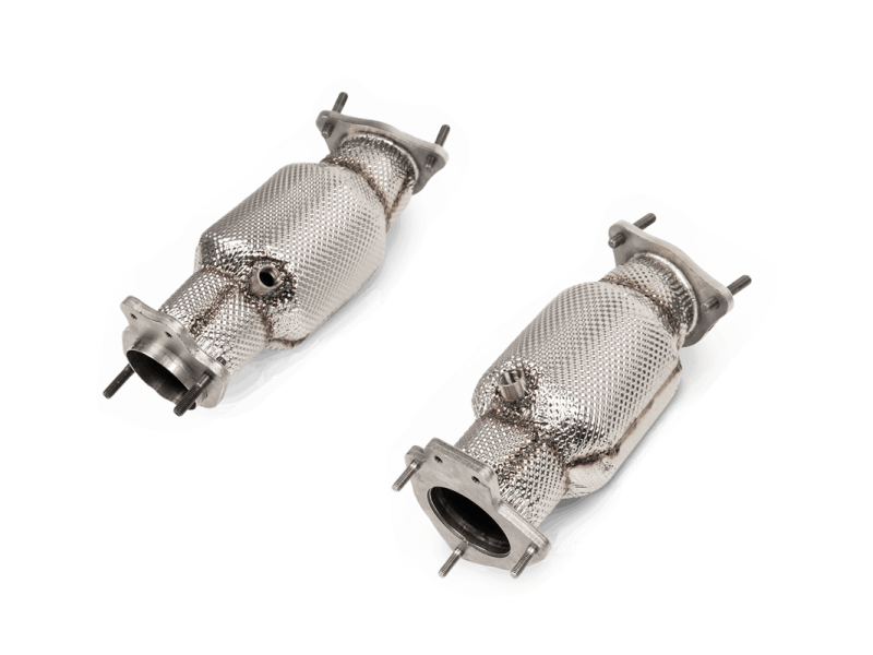 Akrapovic 2020+ Chevrolet Corvette C8 Link Pipe Set w/Catalytic Converter (SS) - COLORADO N5X