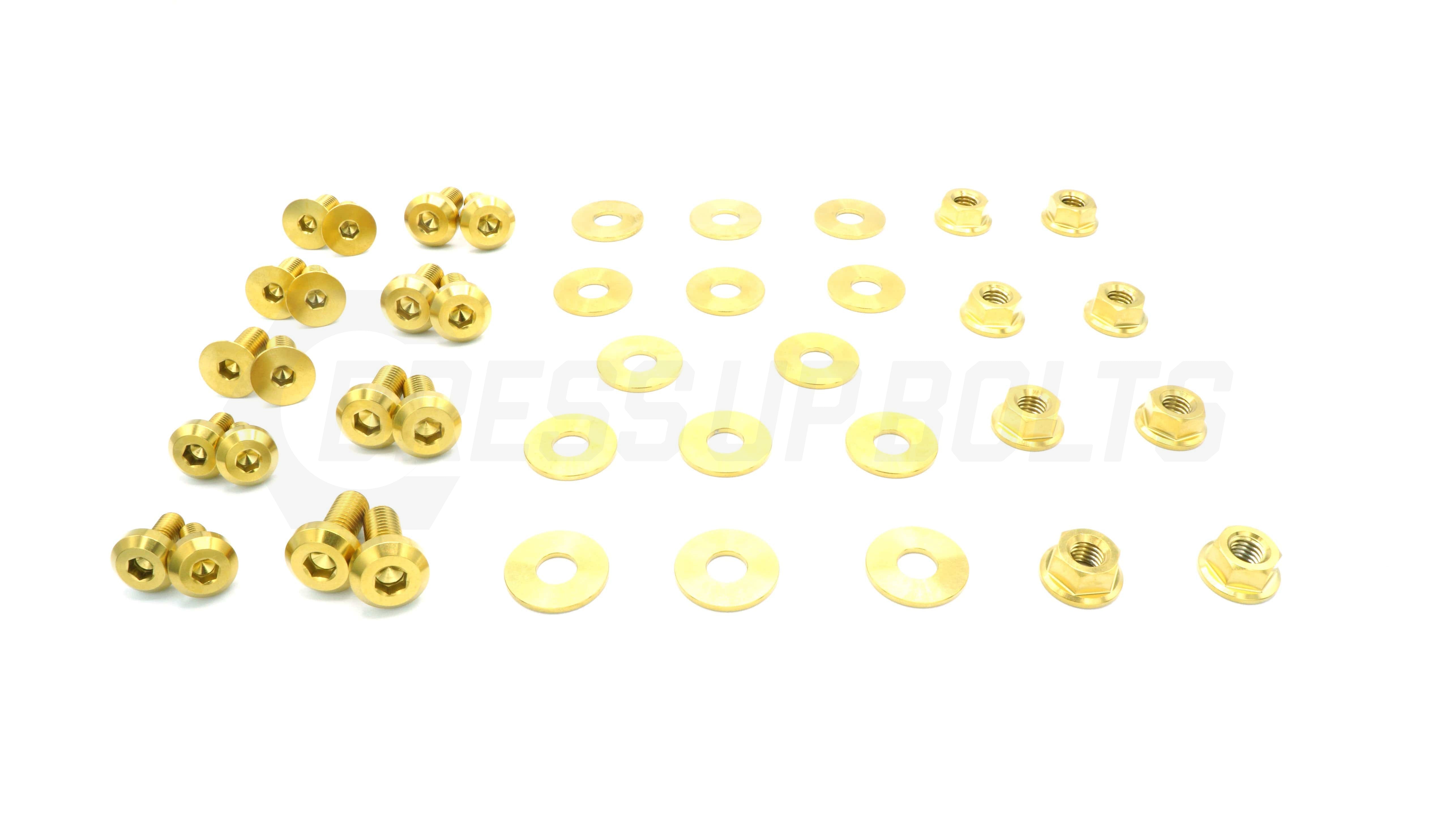 Dress Up Bolts Titanium Hardware Door Kit - BMW E82 135i (2007-2012) - COLORADO N5X