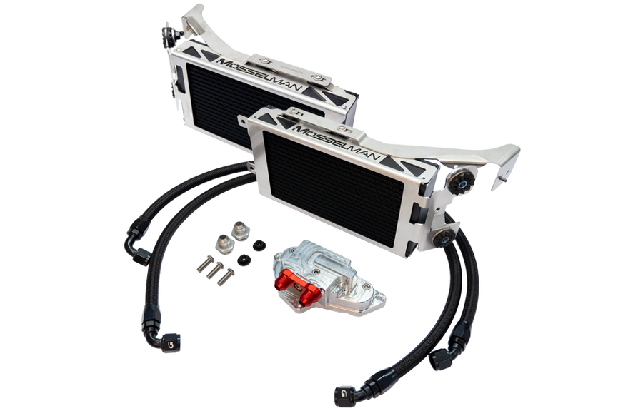 Mosselman TWIN OIL COOLER KIT, BMW 3-SERIES E9X 335i N54/N55 - COLORADO N5X