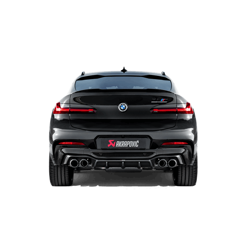 Akrapovic 2019+ BMW X4M Rear Carbon Fiber Diffuser - High Gloss.