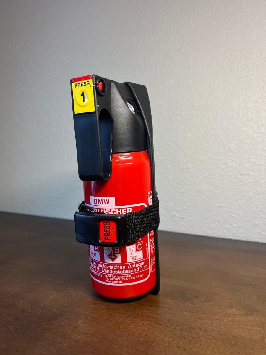 Bare BMW Branded 1 Kg Fire Extinguisher.