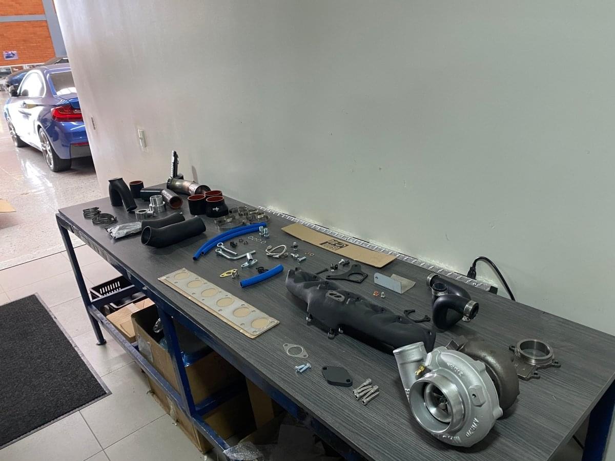 BigBoost N55 F-Chassis Stage 3 Turbo Kit.
