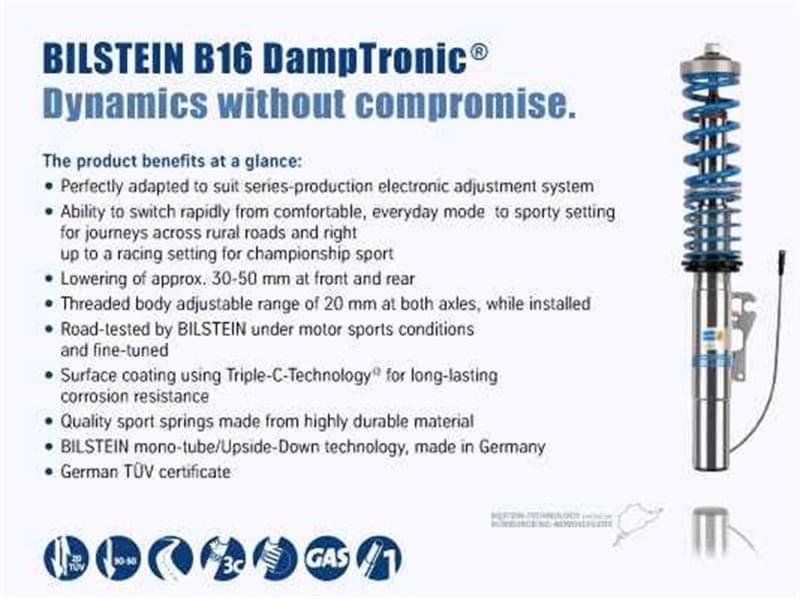 Bilstein B16 (PSS10) 06-10 BMW E60 M5 EDC Performance Suspension System.