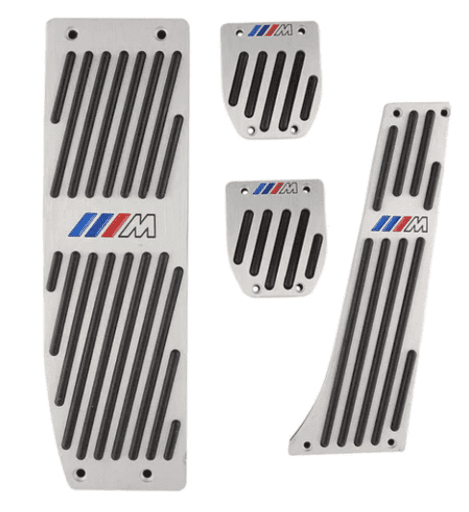 BMW E-Chassis Aluminum ///M Style Pedal Set – Fits E90, E91, E92, E93.