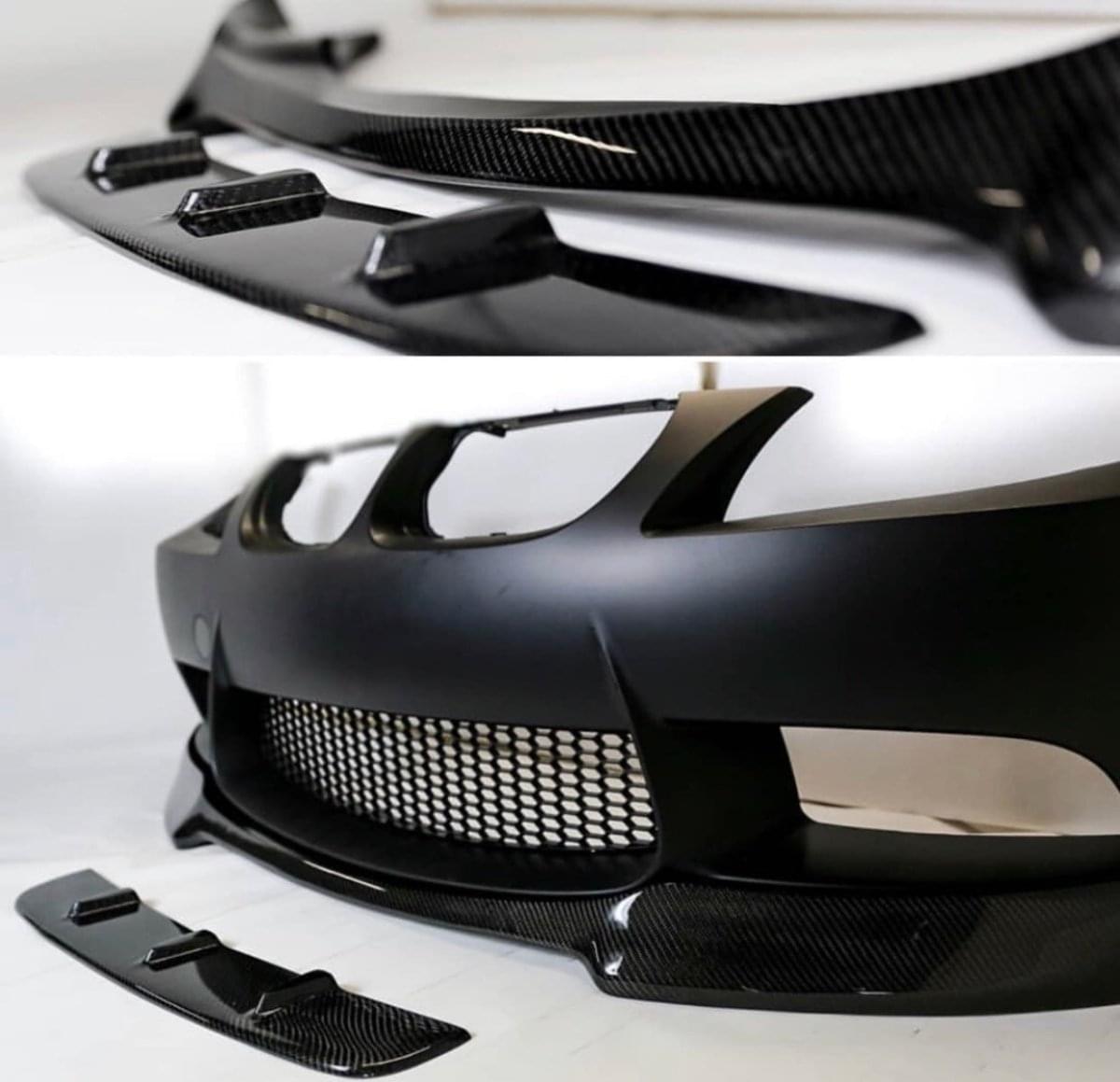 BMW E90/E92 335i V-Style Carbon Fiber Front Lip | Front Splitter Upgrade.