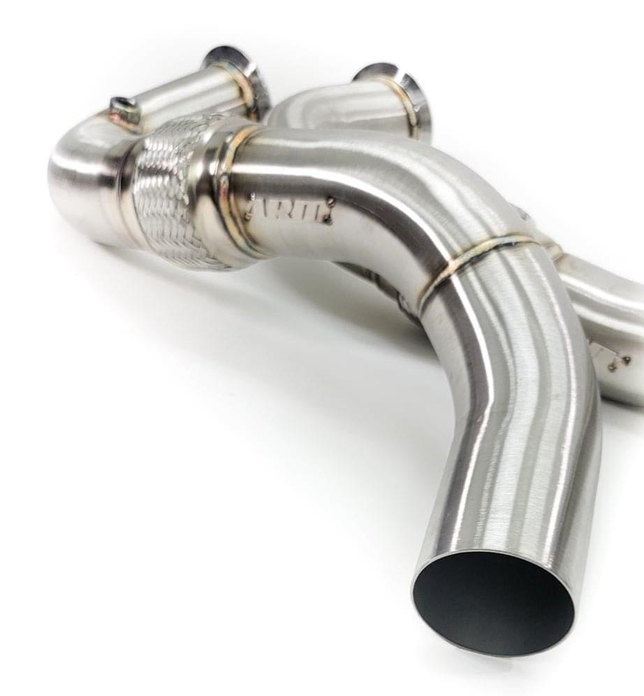 BMW F01 750i N63 / N63TU 3" Catless Downpipes.