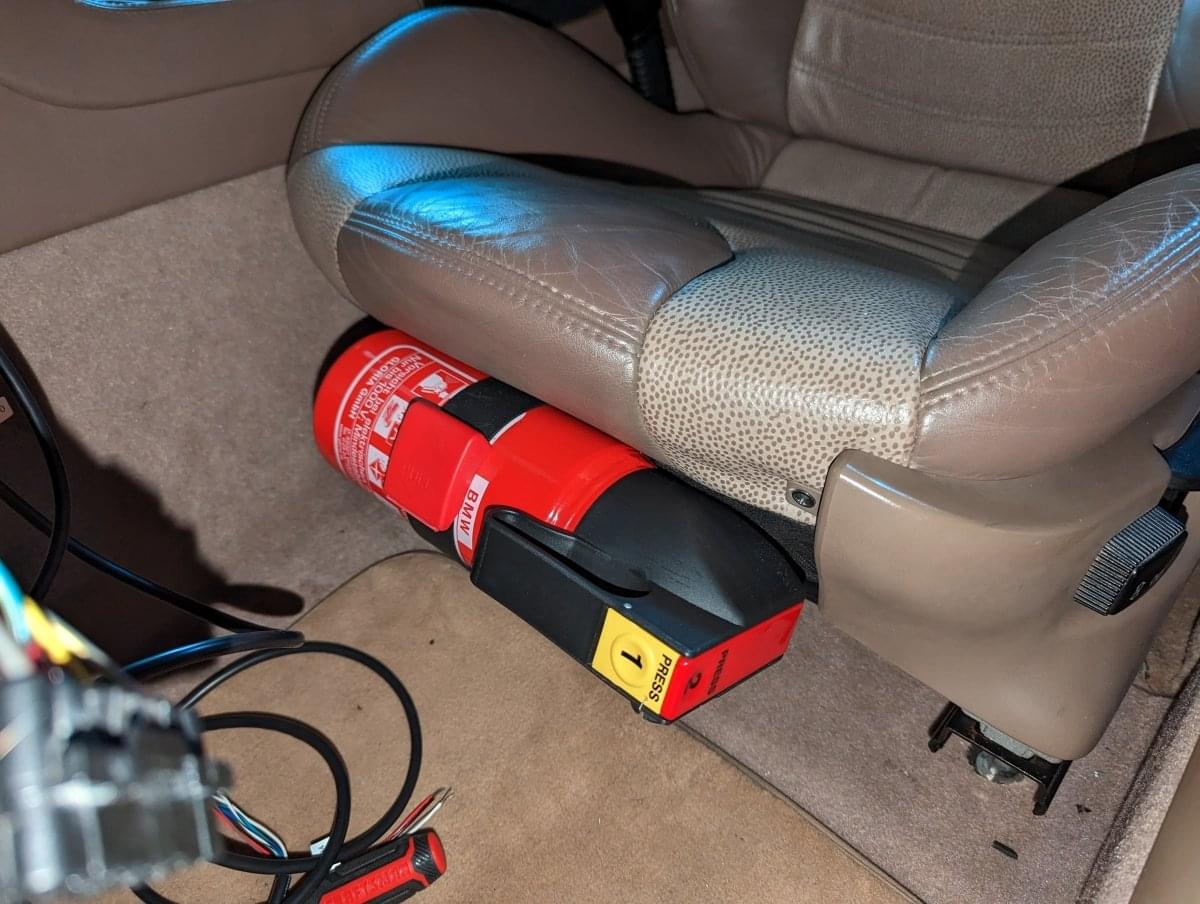 BMW Z3 M and Non M OEM Fire Extinguisher Kit.