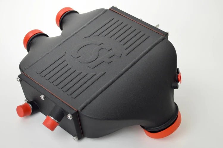 CSF Performance Top Mount Aluminum Charge-Air-Cooler - Black Finish - BMW S55 F8X M3 M4.
