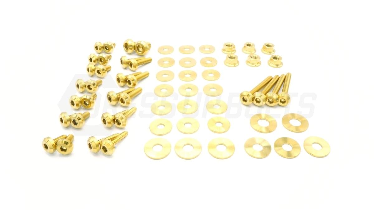 Dress Up Bolts Stage 1 Titanium Hardware Engine Bay Kit - BMW E82 135i (2007-2012).