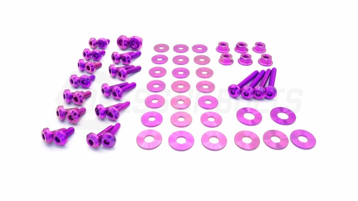 Dress Up Bolts Stage 1 Titanium Hardware Engine Bay Kit - BMW E82 135i (2007-2012).