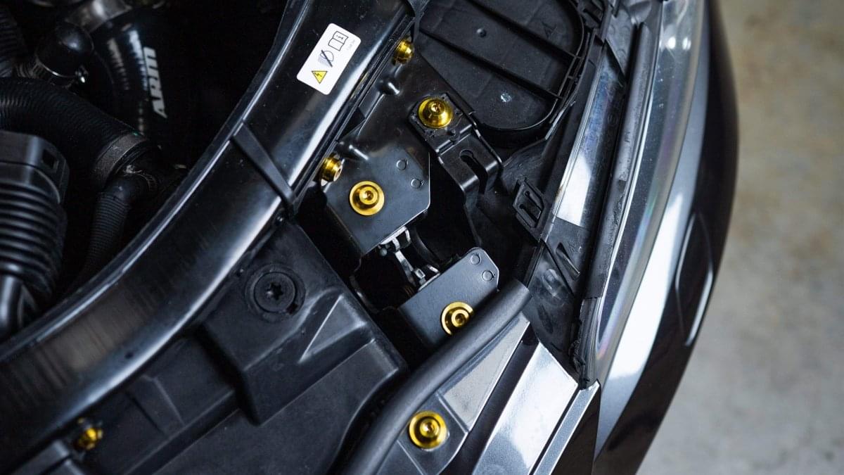Dress Up Bolts Stage 1 Titanium Hardware Engine Bay Kit - BMW E9X 335i (2007-2013).
