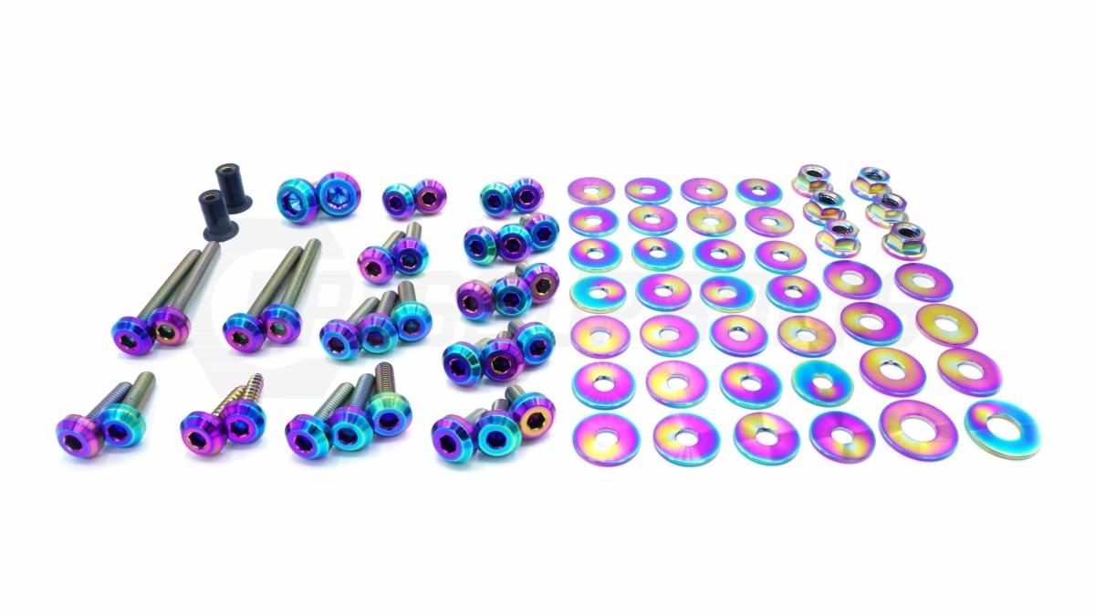Dress Up Bolts Stage 1 Titanium Hardware Engine Bay Kit - BMW E9X 335i (2007-2013).