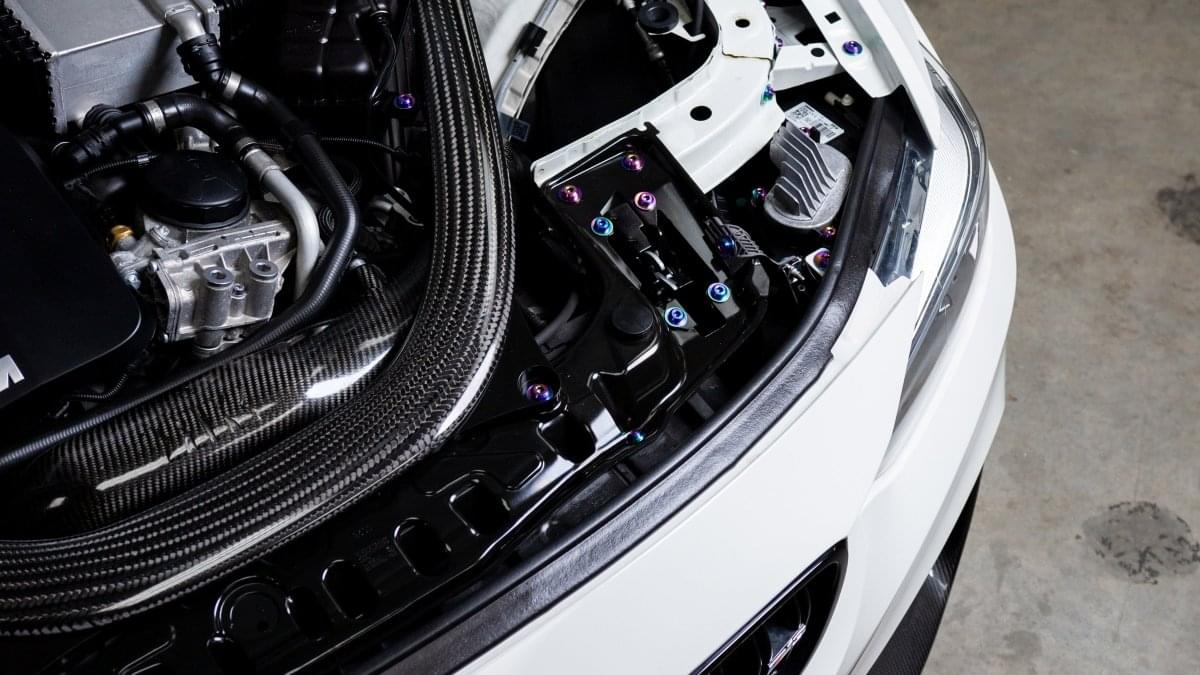 Dress Up Bolts Stage 1 Titanium Hardware Engine Bay Kit - BMW F80 M3 (2014-2018).