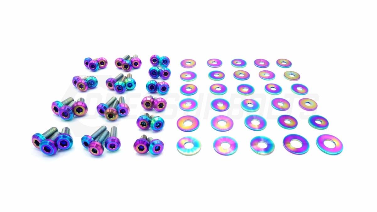 Dress Up Bolts Stage 1 Titanium Hardware Engine Bay Kit - BMW F80 M3 (2014-2018).