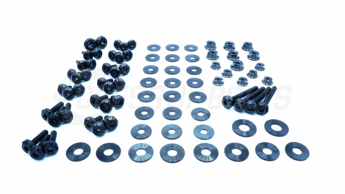 Dress Up Bolts Stage 2 Titanium Hardware Engine Bay Kit - BMW E82 135i (2007-2012).