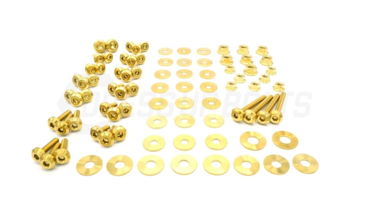 Dress Up Bolts Stage 2 Titanium Hardware Engine Bay Kit - BMW E82 135i (2007-2012).