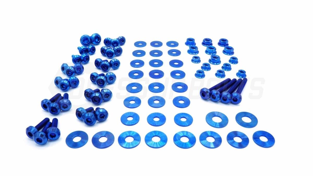 Dress Up Bolts Stage 2 Titanium Hardware Engine Bay Kit - BMW E82 135i (2007-2012).