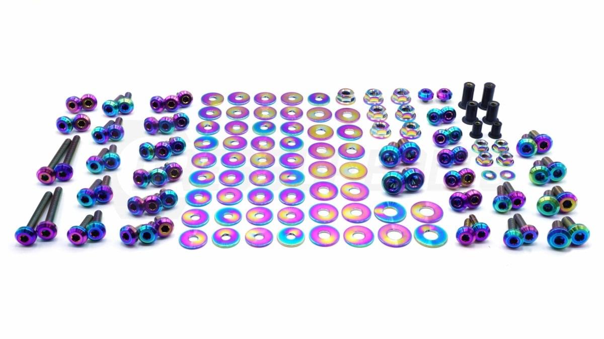 Dress Up Bolts Stage 2 Titanium Hardware Engine Bay Kit - BMW E9X 335i (2007-2013).