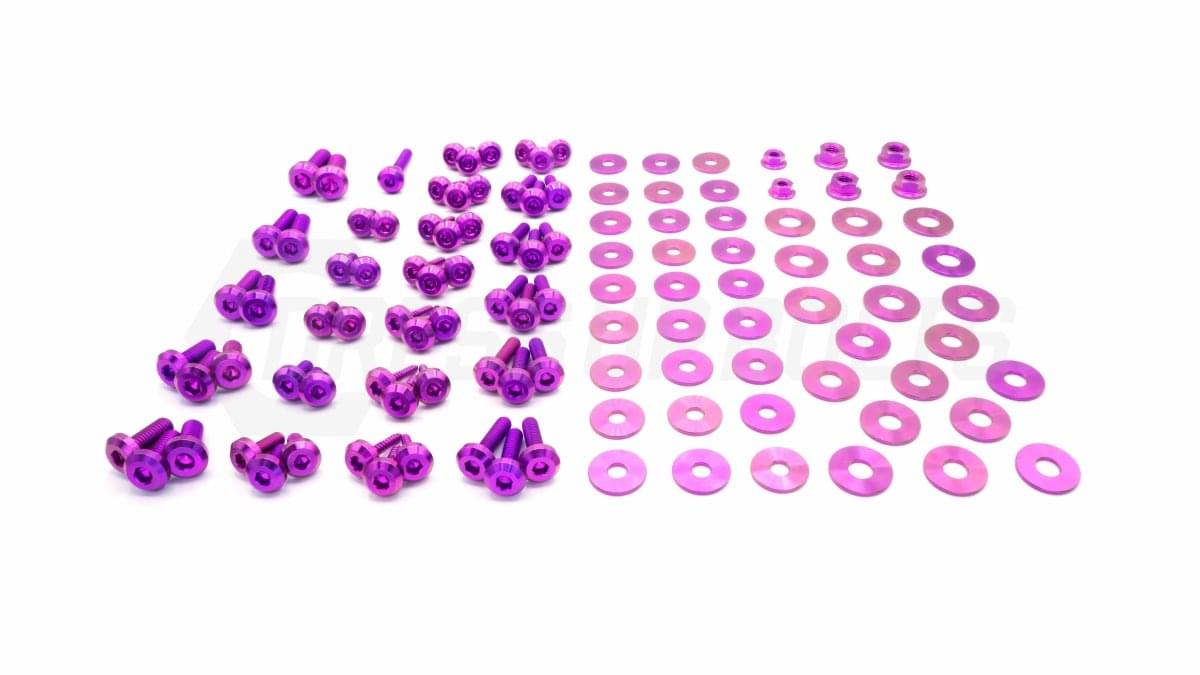 Dress Up Bolts Stage 2 Titanium Hardware Engine Bay Kit - BMW F80 M3 (2014-2018).