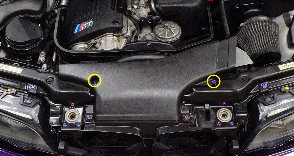 Dress Up Bolts Titanium Hardware Air Intake Scoop Kit - BMW E46 M3 (2000-2006).