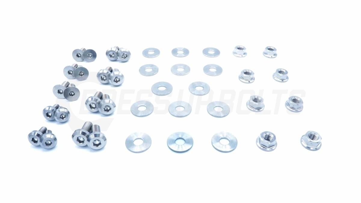 Dress Up Bolts Titanium Hardware Door Kit - BMW E82 135i (2007-2012).