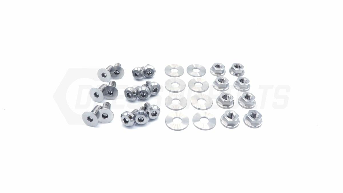 Dress Up Bolts Titanium Hardware Door Kit - BMW E92 335i (2007-2013).
