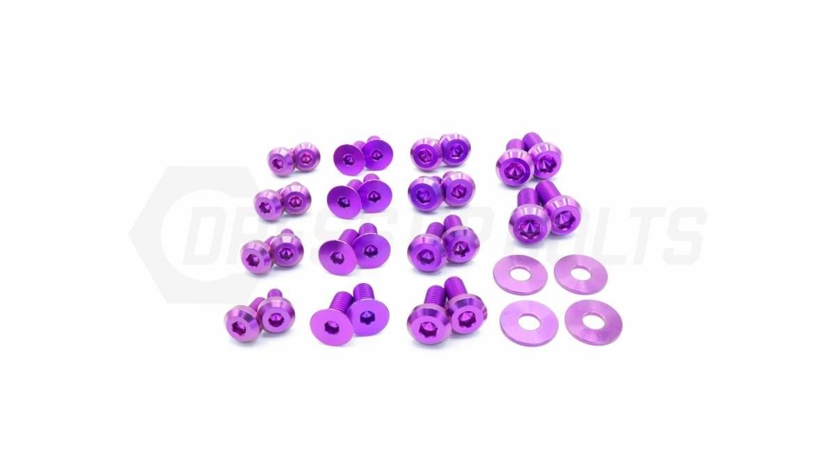 Dress Up Bolts Titanium Hardware Door Kit - BMW F30 335i (2012-2015).