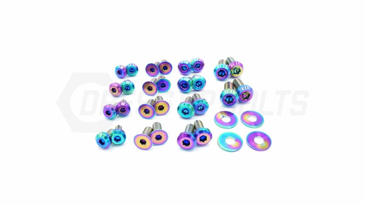 Dress Up Bolts Titanium Hardware Door Kit - BMW F30 335i (2012-2015).
