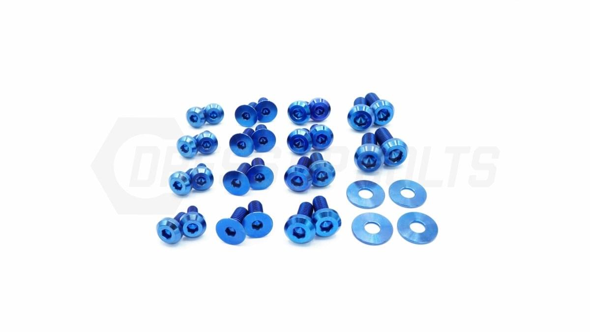 Dress Up Bolts Titanium Hardware Door Kit - BMW F30 335i (2012-2015).