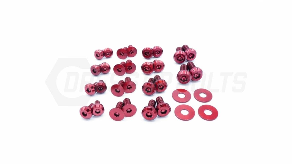 Dress Up Bolts Titanium Hardware Door Kit - BMW F30 335i (2012-2015).