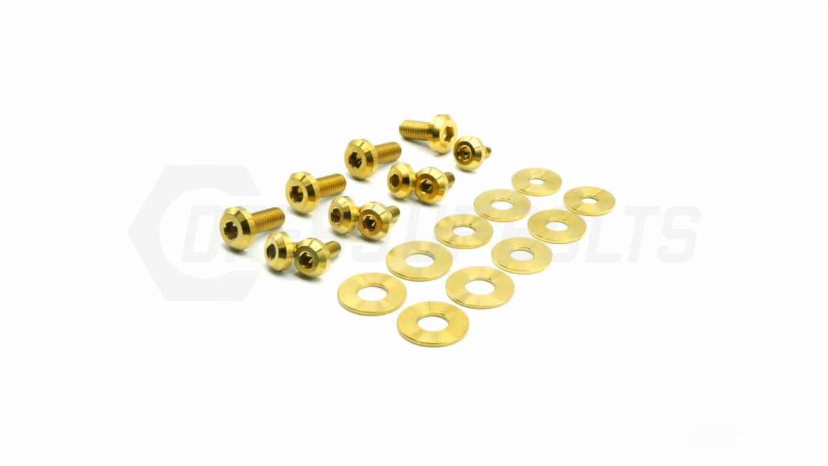 Dress Up Bolts Titanium Hardware Hood Kit - BMW E46 M3 (2000-2006).