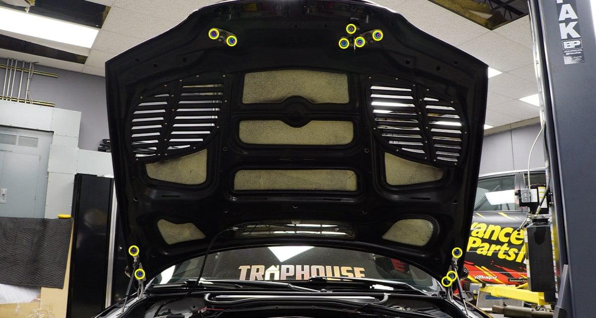 Dress Up Bolts Titanium Hardware Hood Kit - BMW E46 M3 (2000-2006).